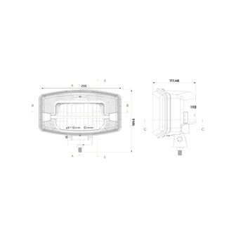 Boreman LED Verstraler + Wit Stadslicht (AMP-Superseal)