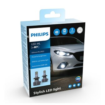 Philips H7 LED Koplamp 12-24V Ultinon Pro3022 Set