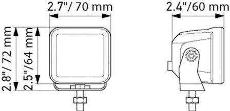 Hella LED Cube Set 2.7&quot;  Verstraler | 1FA 358 176-801