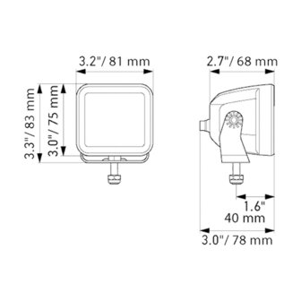 Hella Verstraler 3000LM 12/24V | 1FA 358 176-851