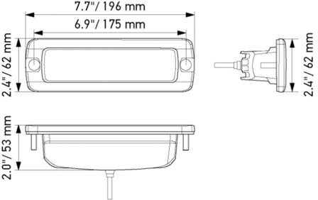 Hella LED Mini Lightbar 6.2&quot; Breed Inbouw | 1FB 358 176-221