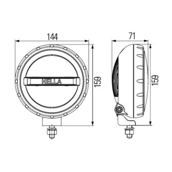 Hella Comet 200 LED Verstraler Zwart | 1F2 012 414-001