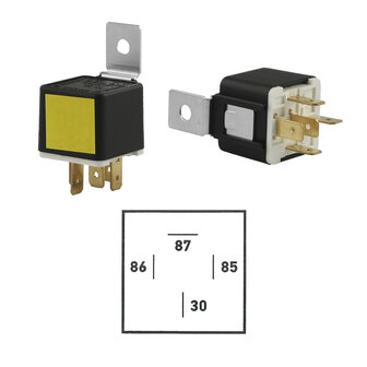 12 Volt Contact-Maak Relais 30A