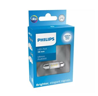 Philips SV8.5 Festoon 38mm Neutraalwit 4000K 12V