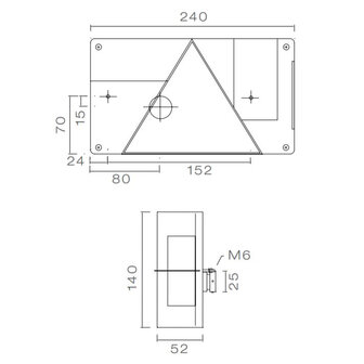 Achterlicht Asp&ouml;ck Multipoint 1 Rechts + Achteruitrijlicht