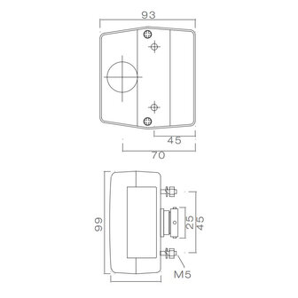 Asp&ouml;ck Minipoint met kentekenverlichting