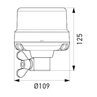 Hella LED Flitslamp 12/24V Oranje ADR | 2XD 066 146-011