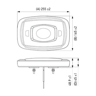 Hella Micro LED Zwaaibalk Oranje 25cm | 2RL 014 566-201