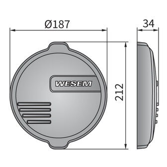 Wesem Beschermkap Voor HO2 en HOS2 Lampen