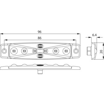 LED Achtermarkering 12V