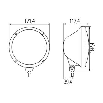 Hella Rallye 3003 Compact Halogeen Verstraler Zilver Helder | 1F3 010 119-011