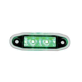 Boreman LED Markeringslamp Groen Easy-Fit 0,5m Kabel
