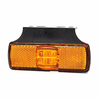 Fristom LED Markeringslamp Oranje + Reflector met Bevestigingsbeugel