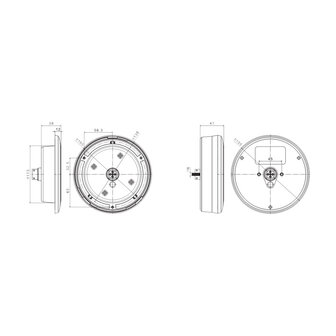 Fristom FT-313 LED Achterlicht 3-Functies Chrome Bajonet