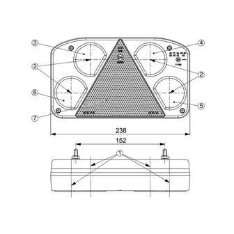 Horpol LED Achterlicht Links LZD 2075