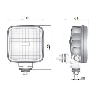 Wesem CRK2 LED Werklamp 800 LM + 50cm Kabel