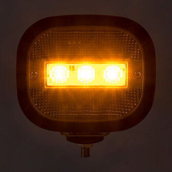 Horpol LED Werklamp Vierkant + Flitser | 12-24V