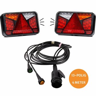 LED Verlichtingsset Aanhanger Fristom FT-370 Canbus + Kentekenverlichting