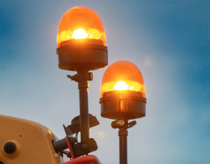 Hella Rotaflash Compact FL LED Zwaailamp DIN-Steun