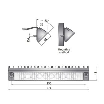 LED Werklamp CRP1 Langwerpig 2200LM Wit