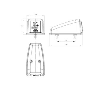 Horpol LED Toplamp Wit Neon Vierkant | LD-3111