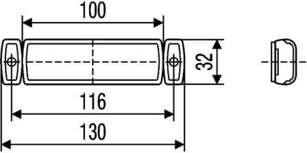 HELLA LED positielicht 24V Wit | 2PG 011 422-091