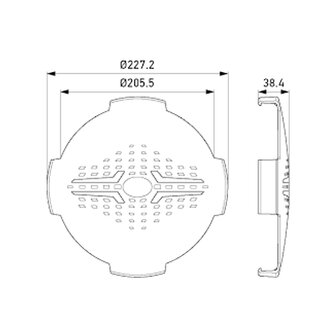 Hella Beschermkap voor 9&#039;&#039; Blade Verstralers