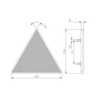 Fristom Driehoek Reflector Set