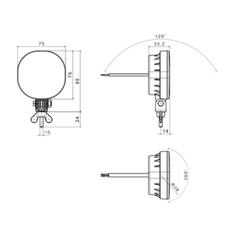 Fristom FT-400 LED Mistlamp Kabel
