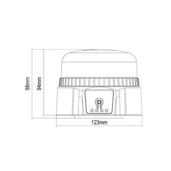 LED Zwaailamp Met Accu | 54W | Magnetisch