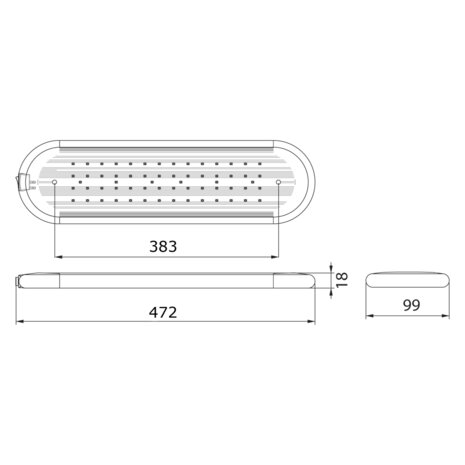 LED Interieurlamp 47cm 10-30V