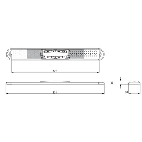 LED Interieurlamp 83cm 10-30V