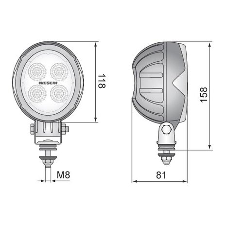 LED Werklamp Breedstraler 1500LM + AMP Superseal