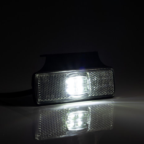 Fristom LED Markeringslamp Wit + Reflector met Bevestigingsbeugel