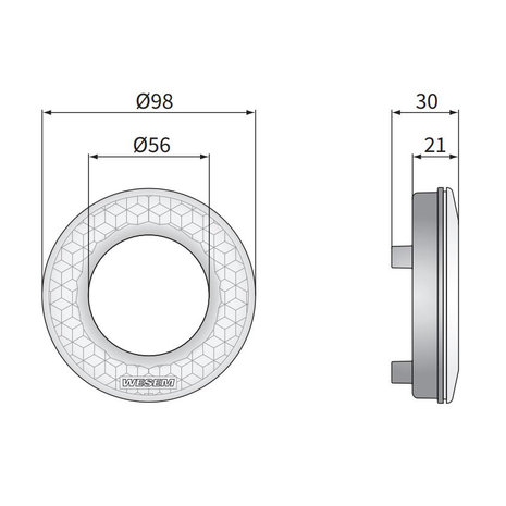 Ring Reflector Wit Voor Module Achterlicht