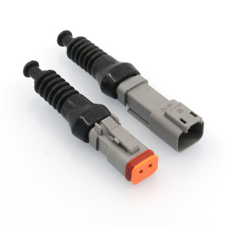 Set Deutsch-DT 2-pins connector + Rubber