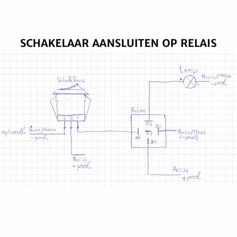 Inbouw Schakelaar Rond 12V 20A Oranje