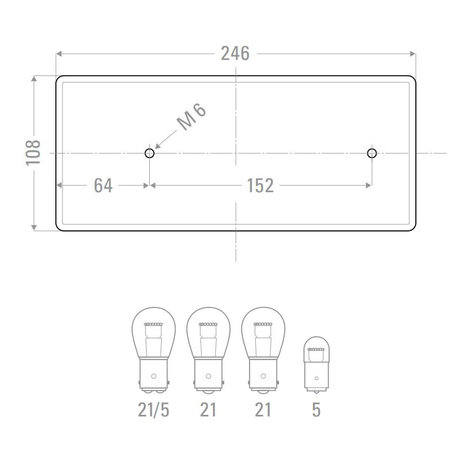 GEKA Achterlicht 5 Lichtfuncties Rechts