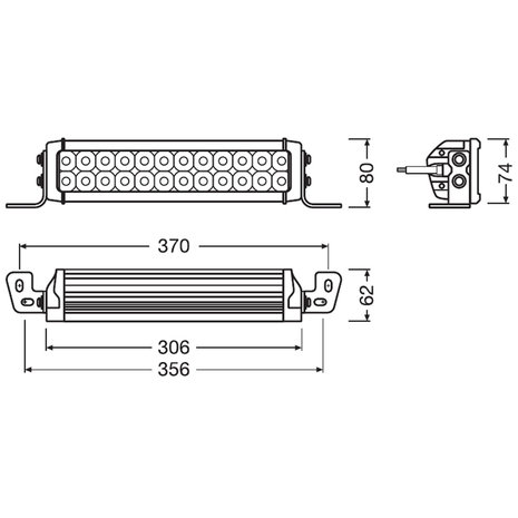 Osram LED Lightbar Combi VX250-CB 30cm