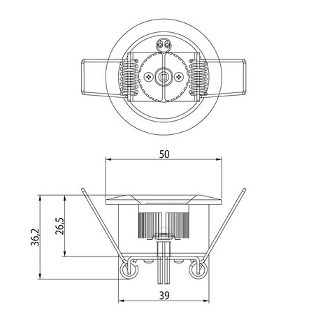 LED Interieurlamp Inbouw 1-Led