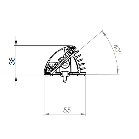 LED Interieurlamp 11,7CM High Power 24V