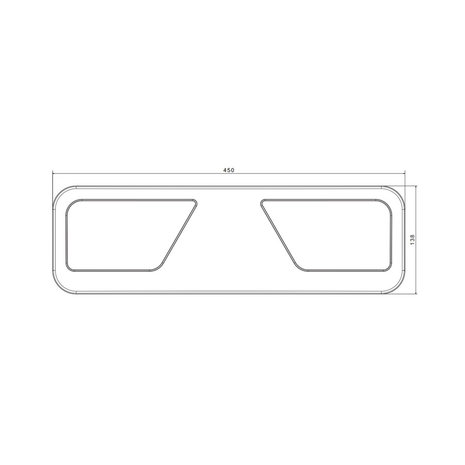 Fristom FT-700 LED Achterlicht Links 5-Functies 24V