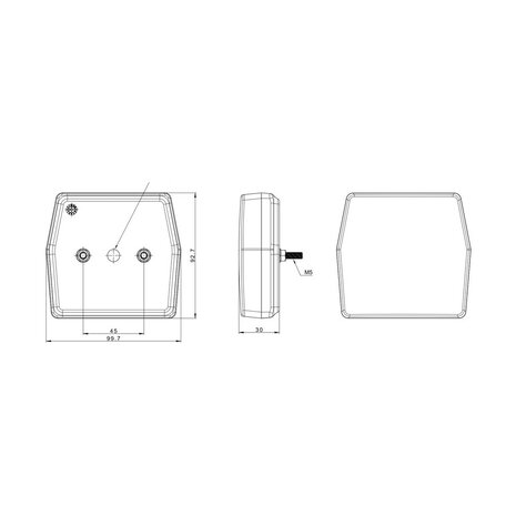 Fristom FT-222 LED Achterlicht 3-Functies 12V Bajonet