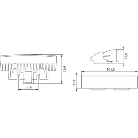 Led Flitser 6-Leds Wit