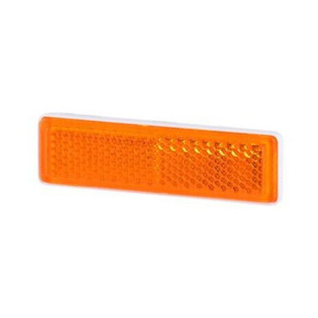 Reflector Rechthoekig Met Plakstrip 69x19,5mm Oranje