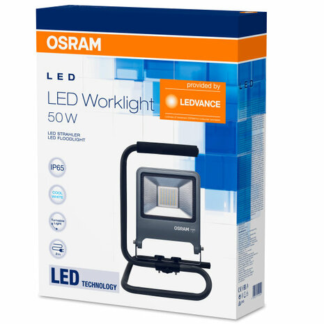 Osram 50W LED Werklamp 230V + Handvat