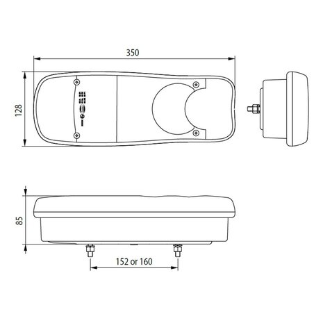 Led Achterlicht 6 Functies Rechts