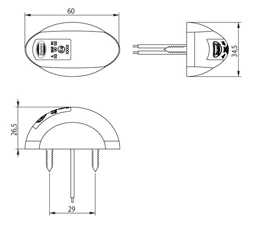 LED Achtermarkering 10-30V