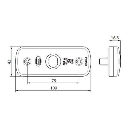 LED Achtermarkering 12V