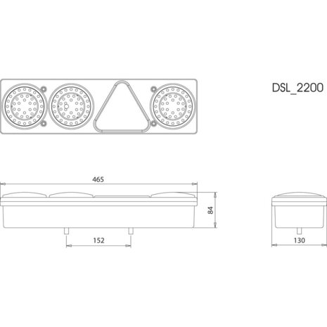 Led Achterlicht Multifunctioneel 6 functies Links